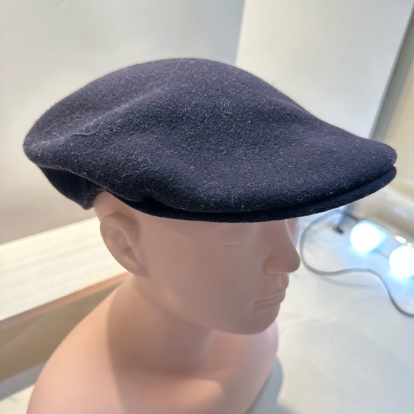 Kangol Black Wool Newsboy Cabbie Hat - Picture 3 of 5